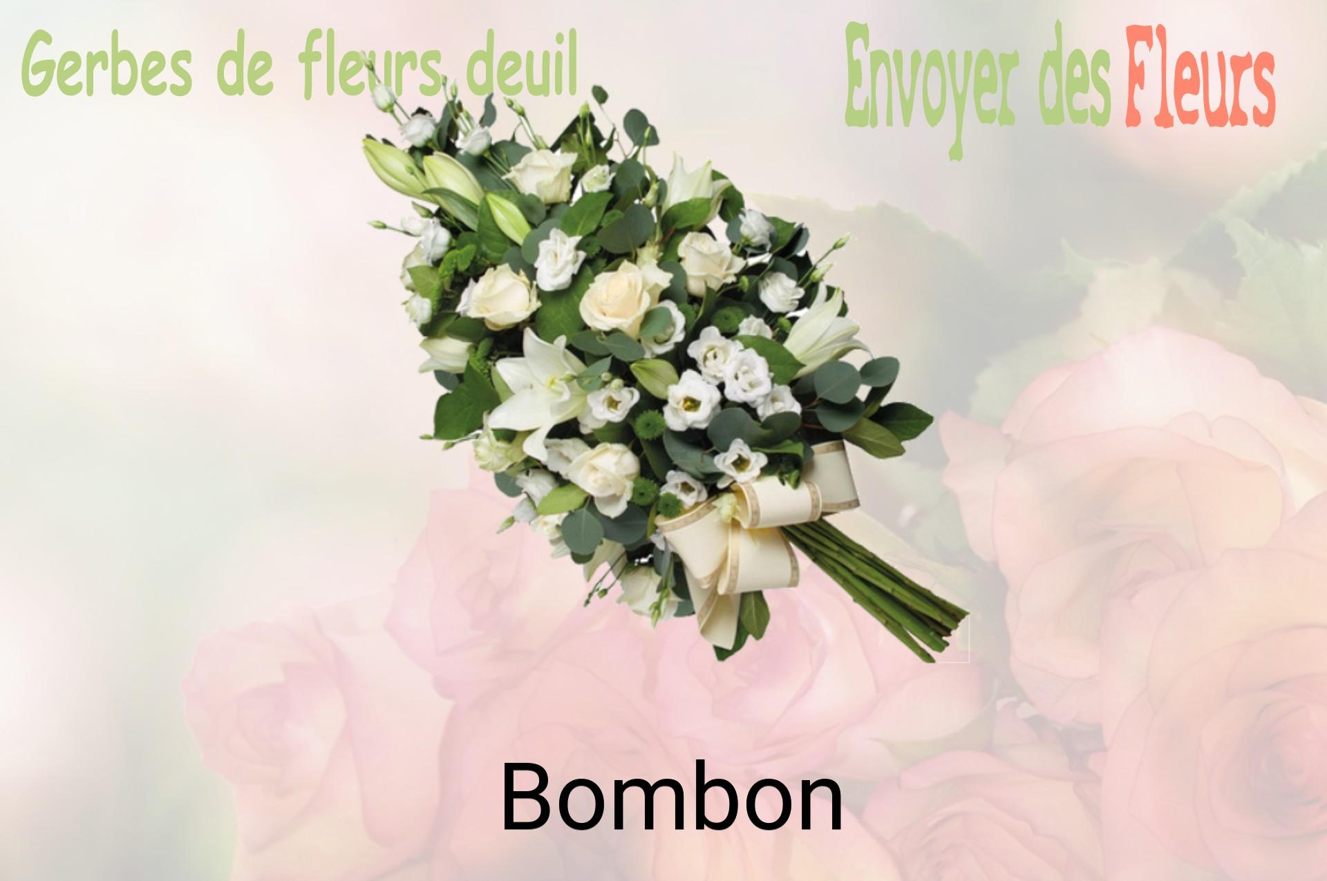 Gerbe de fleurs de deuil livrée à Bombon